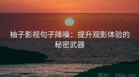 柚子影视句子降噪：提升观影体验的秘密武器