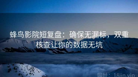 蜂鸟影院短复盘：确保无漏标，双重核查让你的数据无坑